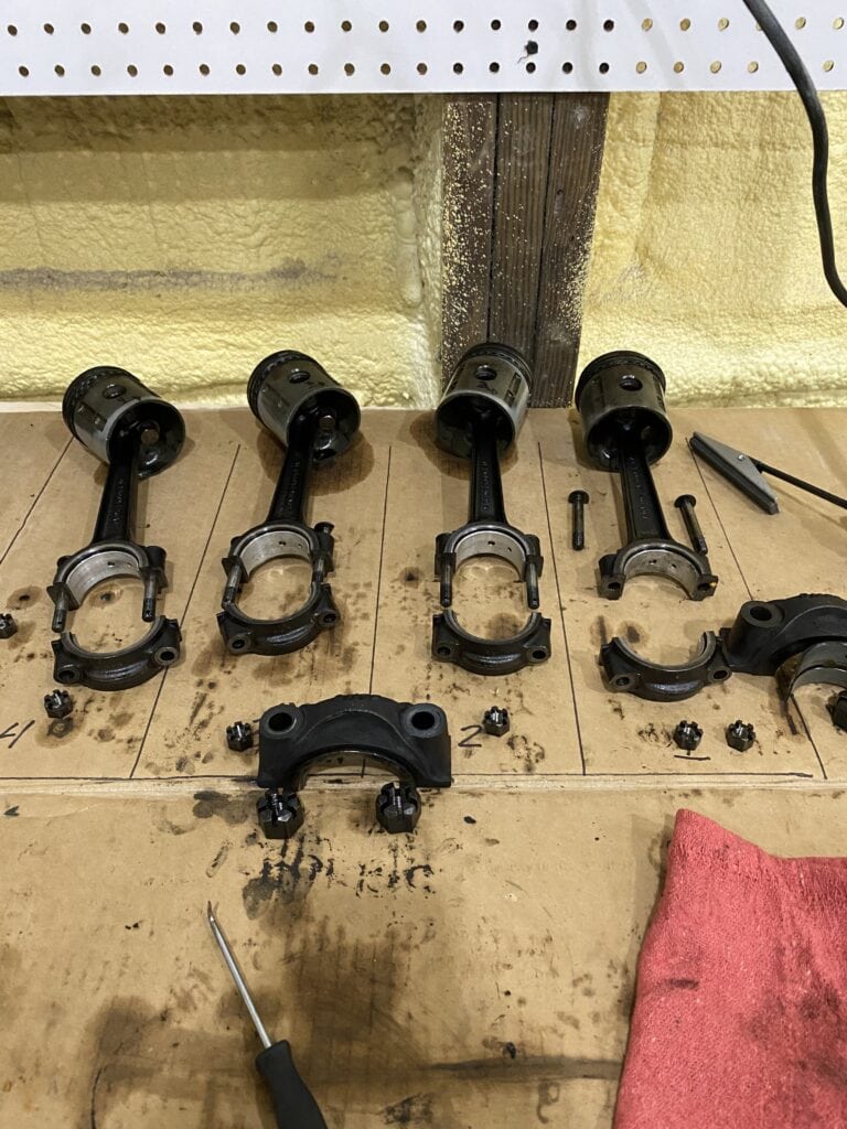 IMG 4270 Pistons from Type XPAG MG Engine 1 Import Specialties of Columbia