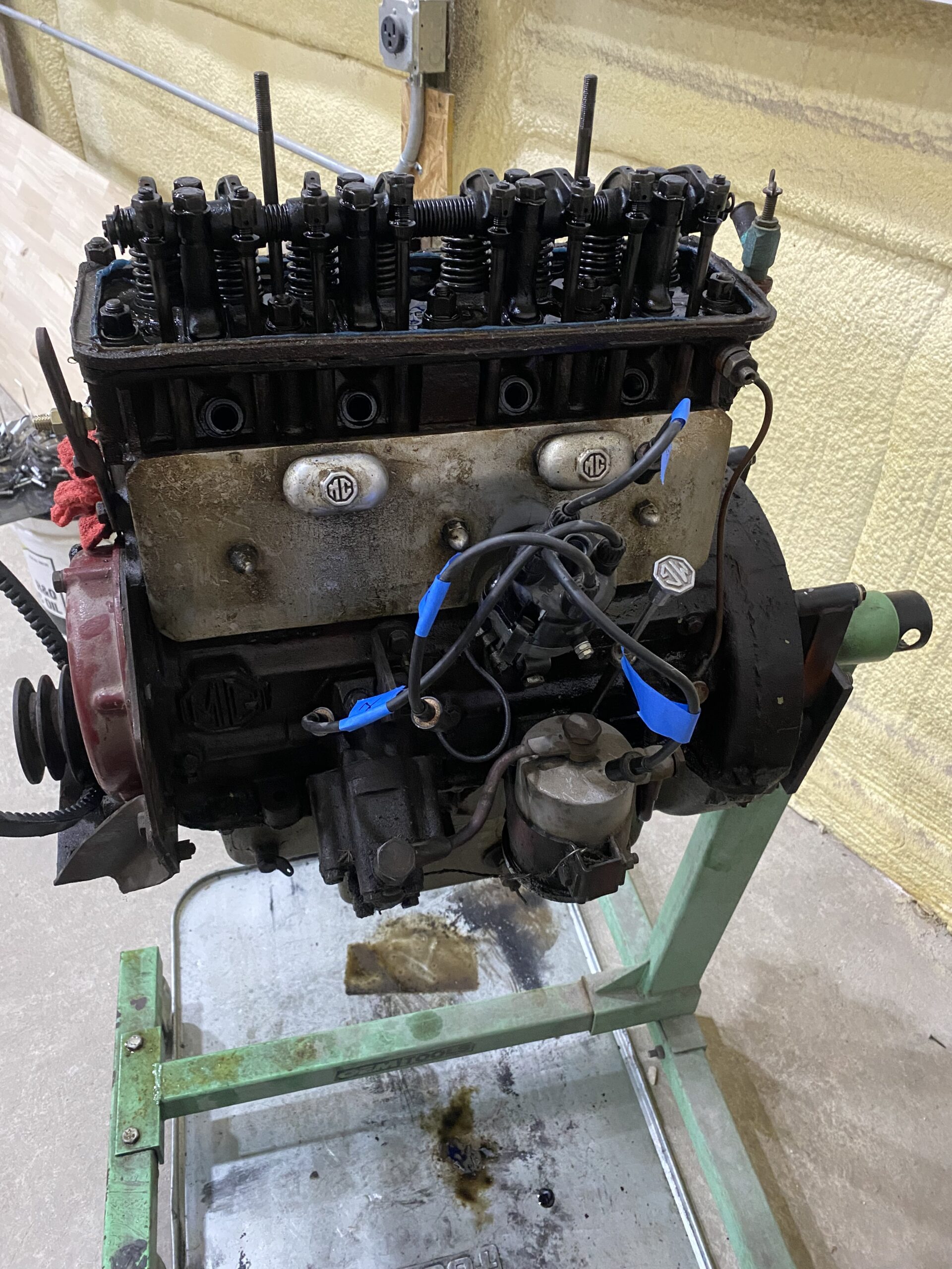 MG TA Original Engine on a Stand scaled Import Specialties of Columbia